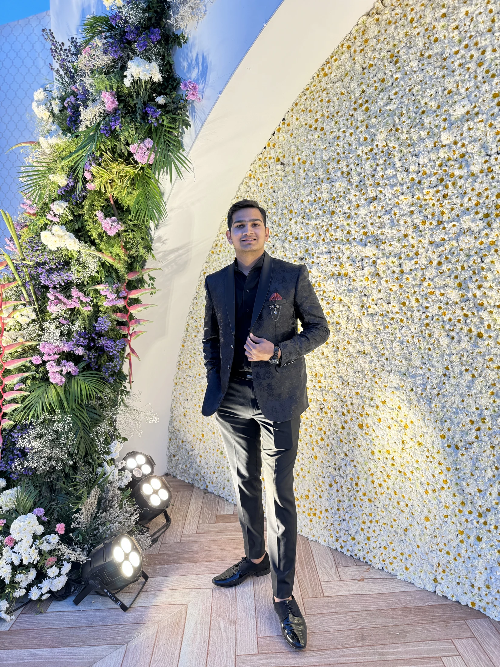 Dhyan dressed for a family celebration